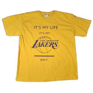 Los Angeles Lakers 2011 Its My Life Sga Kobe Bryant Era T-Shirt Xl